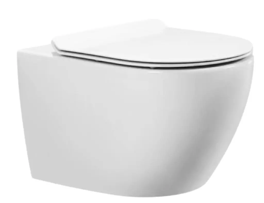Mistral fali WC örvény öblitéssel SoftClose, fehér